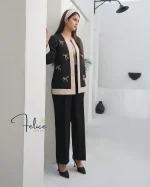 کت شلوار زنانه مدل پاپیون - Image 2