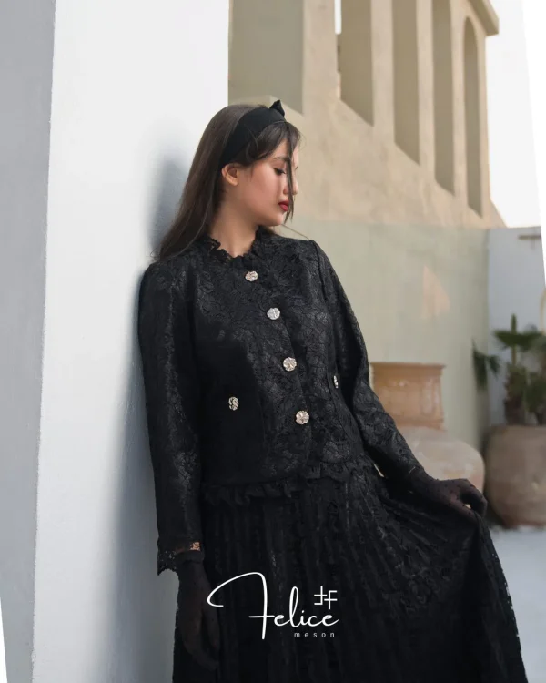 کت دامن مدل دانتل پلیسه - Image 5