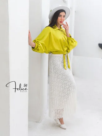 دامن دانتل پلیسه