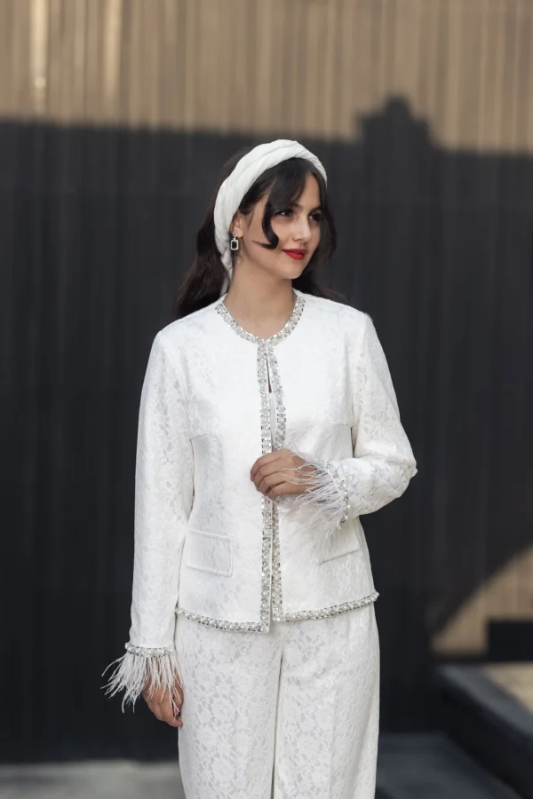 کت شلوار زنانه مدل دانتل فرشته - Image 6