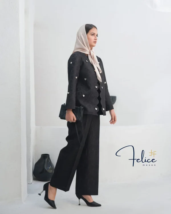 کت شلوار زنانه مدل کنگره - Image 3