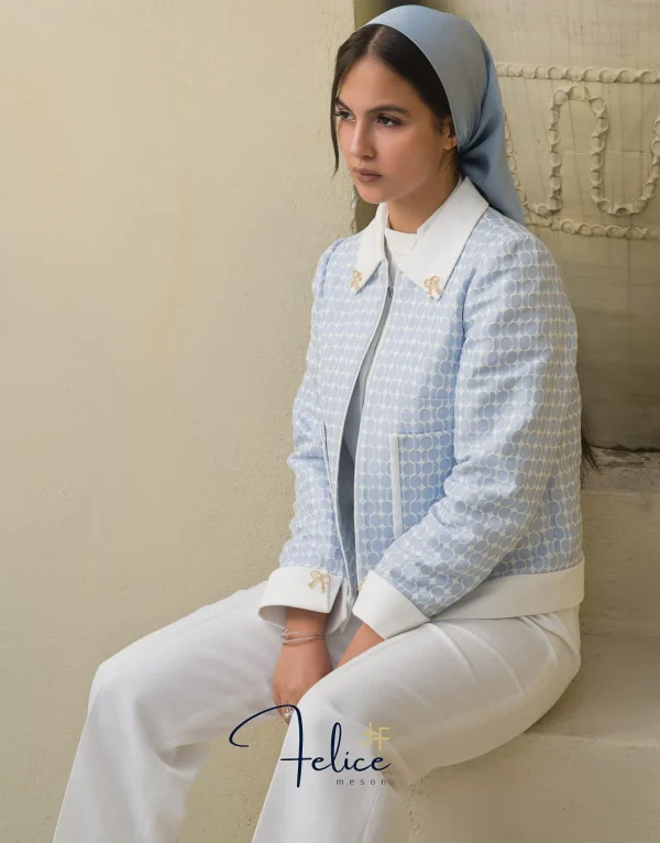 کت شلوار زنانه مدل آسمان - Image 4