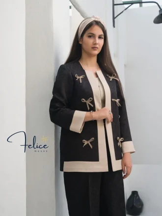 کت شلوار زنانه مدل پاپیون