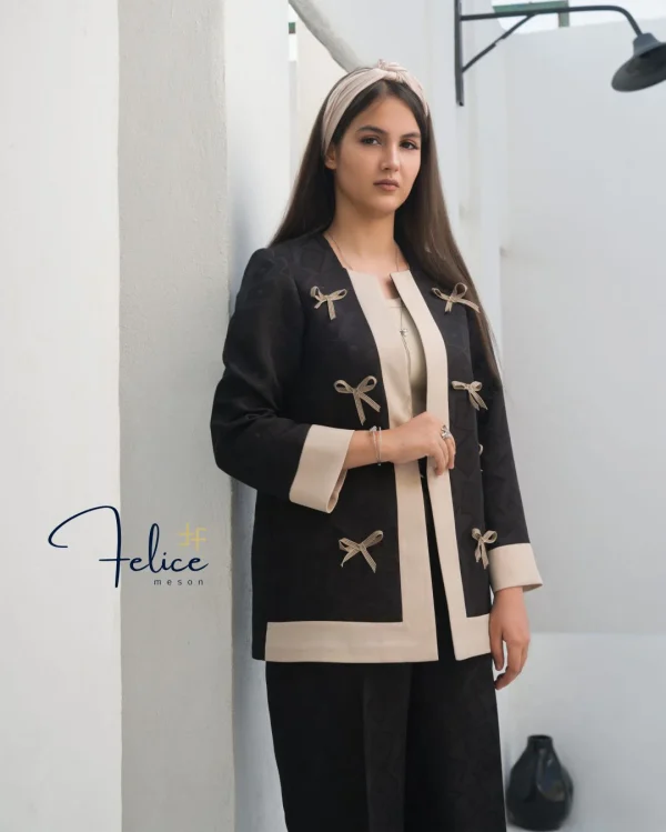 کت شلوار زنانه مدل پاپیون