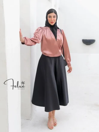 دامن کلوش ساتن