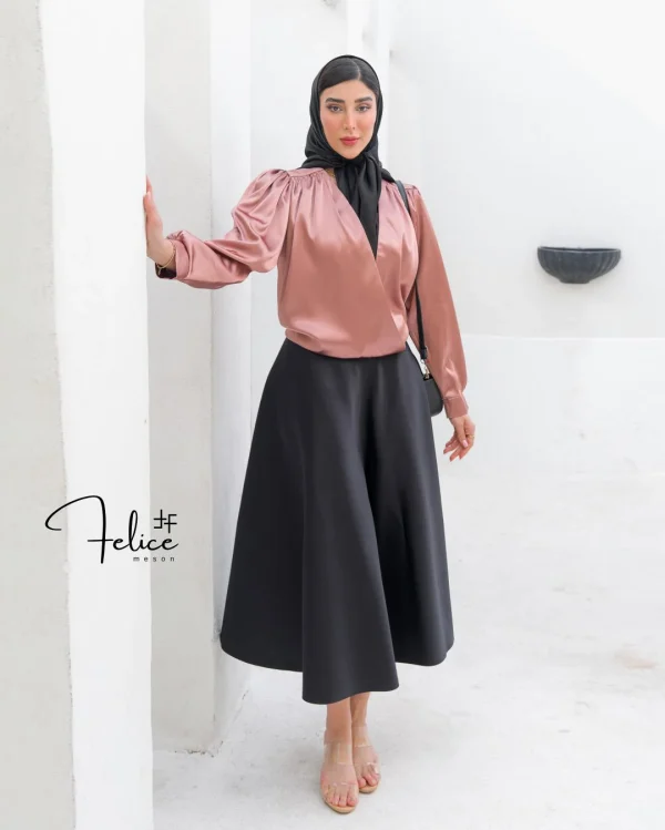 دامن کلوش ساتن