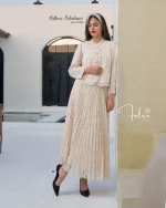 کت دامن مدل دانتل پلیسه