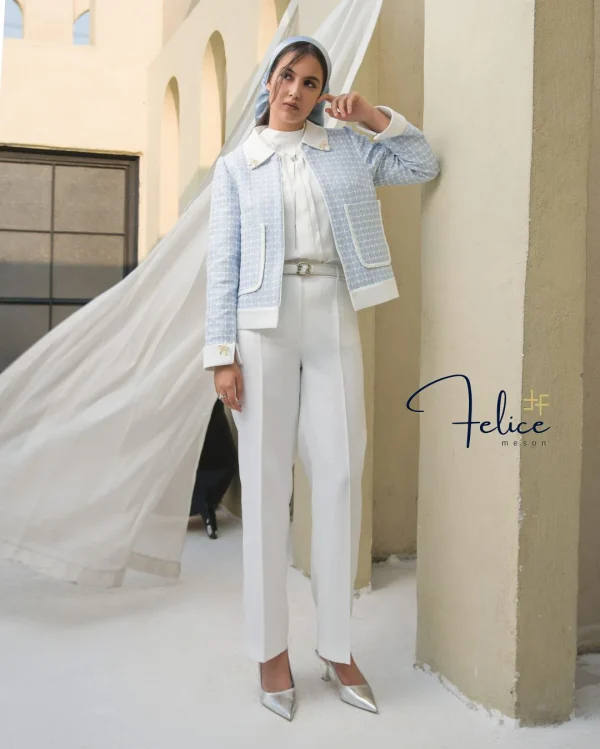 کت شلوار زنانه مدل آسمان - Image 3