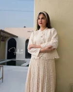 کت دامن مدل دانتل پلیسه - Image 4