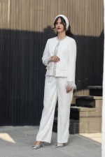 کت شلوار زنانه مدل دانتل فرشته - Image 5