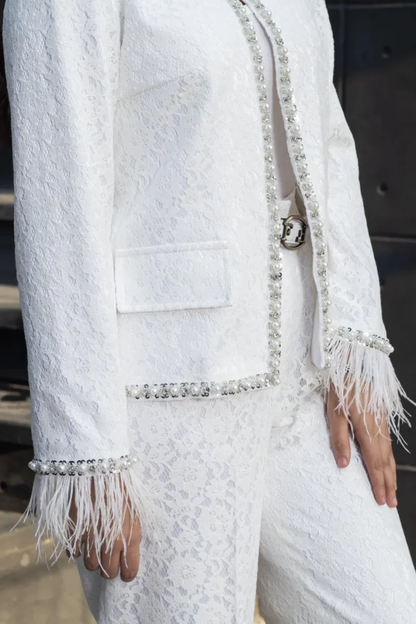 کت شلوار زنانه مدل دانتل فرشته - Image 3