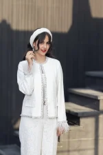 کت شلوار زنانه مدل دانتل فرشته