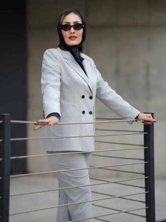 کت و شلوار دیپلمات طوسی