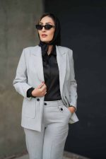 کت و شلوار دیپلمات طوسی - Image 2