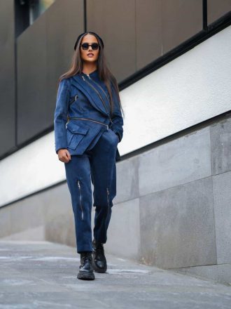 کت شلوار مخمل کره ای