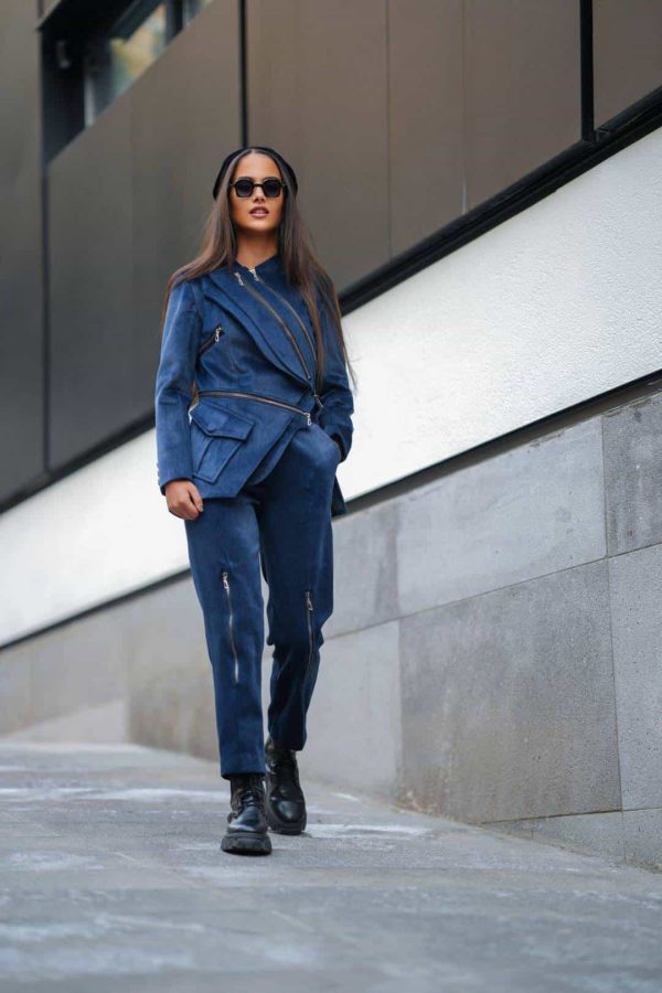 کت شلوار مخمل کره ای