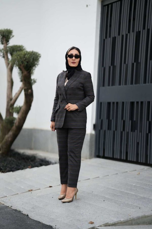 کت و شلوار چهارخانه - Image 4