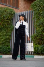 ست اورال و کت مخمل و شومیز سفید