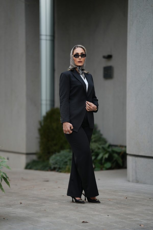 ست کت و شلوار مشکی